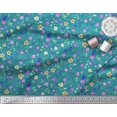 thumbnail image 2 of Soimoi Polyester Crepe Fabric Flower Watercolor Printed Craft Fabric by The Yard 42 Inch Wide, 2 of 3