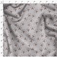 thumbnail image 4 of Soimoi Gray polyester Crepe Fabric Floral Scissor & Dots Printed Fabric 1 Yard 42 Inch Wide, 4 of 5