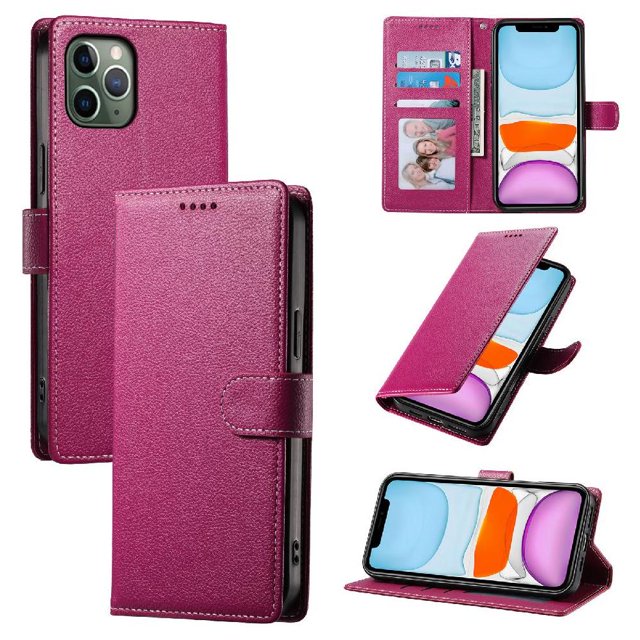 Étui pour FOXDOCK iPhone 11 Pro, Étui Portefeuille – Cuir de Qualité Supérieure, 3 Fentes pour Cartes, Protection Antichoc