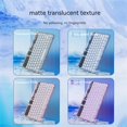 thumbnail image 4 of Transparent Wireless Keyboard Bluetooth Mute Lightweight Portable Compatible for Ipad Notebook Tablet Light Blue, 4 of 5
