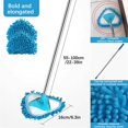 thumbnail image 1 of Cleaning Mop with 180° Rotating Head for Ceiling and Floor | Extendable Triangular Dust Mop for Wet and Dry Cleaning | Multi-Surface Household Tool for Hard-To-Reach Areas, 1 of 1