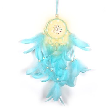 Yeacher LED Dream Catcher Handmade Woven Dreamcatchers for Wall Hanging Decoration with Feather Dream Catcher for Baby Room Bedroom Party Wedding