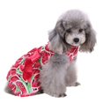 thumbnail image 3 of Chien Robe d'Été Sweetie Blanc Points Modèle Robes Vêtements avec Bowknot Robe Sans Manches Cool pour Chien Chiot Chat, 3 of 7
