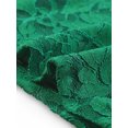 thumbnail image 5 of INSPIRE CHIC Haut Péplum Sans Manches en Dentelle Florale pour Femme à Encolure Volantée, Dos Goutte d'Eau, Vert Gazon, TG, 5 of 5