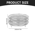 thumbnail image 3 of Oleegame 1PC Stainless Steel Stackable Dehydrator Rack 3 Pack Air Fryer Basket Tray Air Fryer Accessories Silver, 3 of 8
