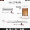 thumbnail image 4 of Rev-A-Shelf Kitchen Cabinet Pull Out Shelf Organizer, 15 x 20 In, 5WB1-1520CR-1, 4 of 9