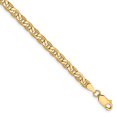 thumbnail image 1 of 14K Or Jaune 4.1mm Chaîne d'Ancrage Semi-Solide, 1 of 4