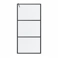 thumbnail image 3 of 48" x 35" Black Framed Walk‑In Shower Panel – Modular Design with 6 mm Clear Tempered Glass & Adjustable Support Bracket, 3 of 6