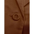 thumbnail image 4 of Innerwin Blazers Solid Color Women Cardigan Jacket Work Shawl Neck Slim Fit Business Jackets Brown XL, 4 of 6