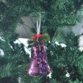 thumbnail image 2 of Christmas Bells Metal Decorative Bells Christmas Bells for Decoration with Rope Silver Bells Christmas, 2 of 5