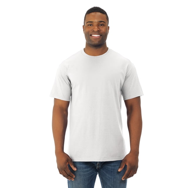 Fruit Of The Loom T-Shirt à Col Rond à Manches Courtes en Coton HD pour Hommes, 3TG, Blanc