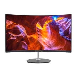 Sceptre Courbé 27" 75Hz LED moniteur HDMI VGA Construisez les haut-parleurs, EDGE-LESS Métal noir 2019 (C275W-1920RN)
