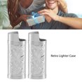 thumbnail image 3 of Retro Lighter Case 3D Floral Engraved Zinc Alloy Cover, 3 of 8
