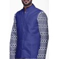 thumbnail image 4 of Atasi Kurta Pyjama pour Homme Veste Col Mandarin Indien Imprimé Ensemble de Tenue Ethnique, 4 of 5