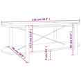 thumbnail image 4 of vidaXL Coffee Table White 110x48x40 cm Engineered Wood, 4 of 4