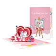 thumbnail image 1 of Clearance! Love Cats 3D Valentines Day Card For Her Up Anniversary Cards For Wife Birthday Cards PopUp Wedding Cards Include Envelope., 1 of 9