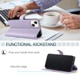 thumbnail image 3 of iPhone 13 Case,Wallet Pu Leather Flip Cover Card Holder Magnetic Stand, 3 of 5