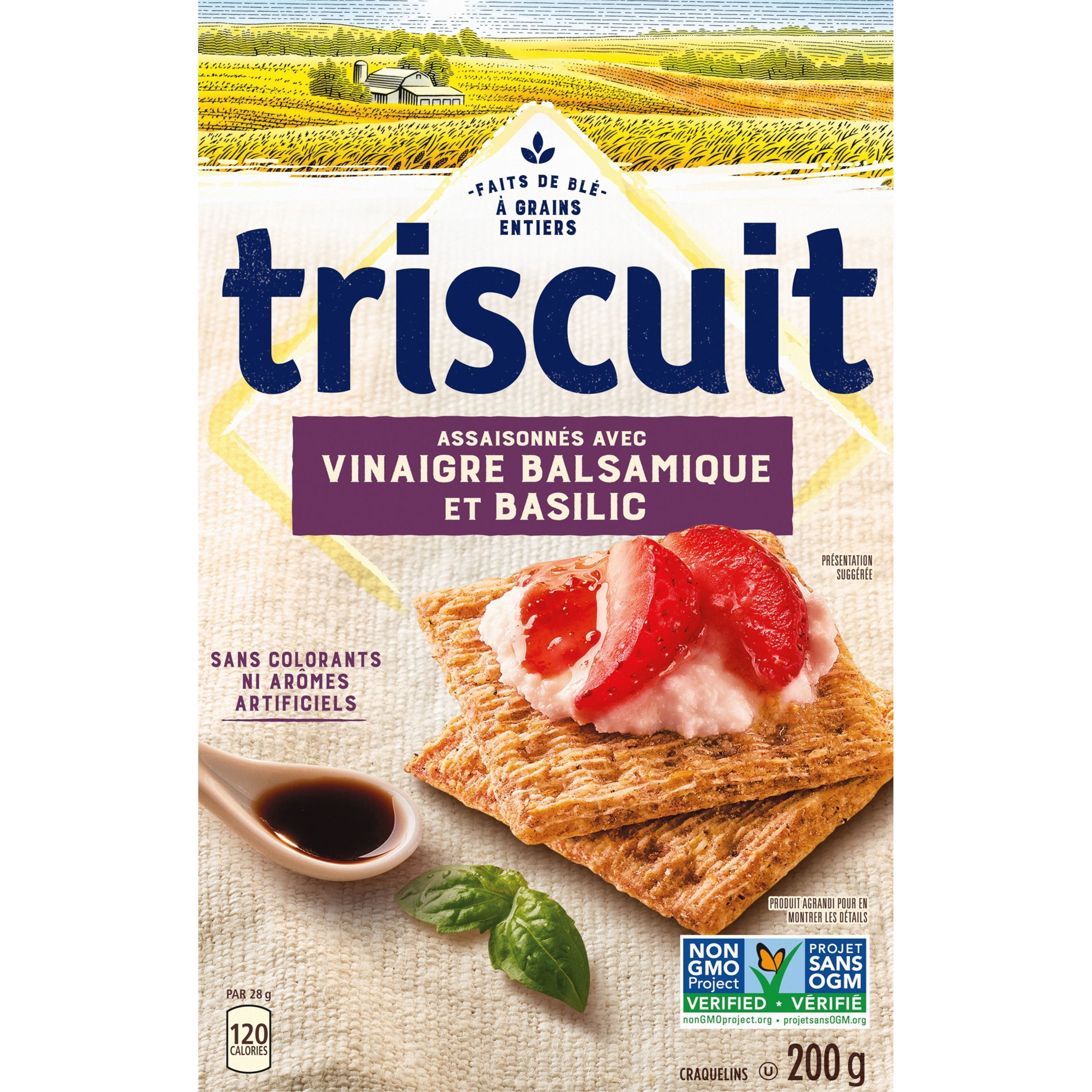 TRISCUIT Vinaigre Balsamique et Basilic Craquelins