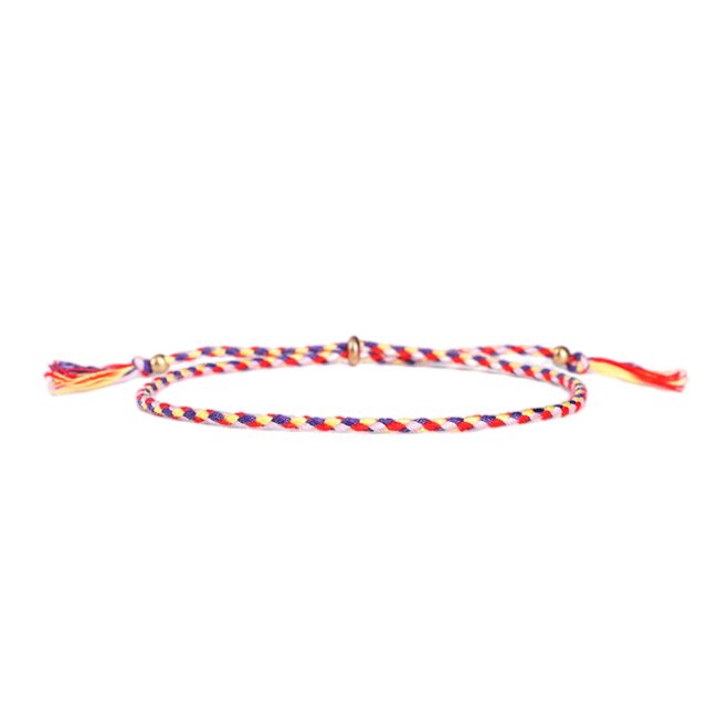 Bracelet Tressé Accessoire Mode Femmes Hommes Bracelet Bijoux Accessoires Fil Réglable Bracelets avec Frange Décors Type 5