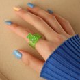 thumbnail image 3 of LYMAYTER Candy Color Ring Little Bear Ring - Korean INS Style, Acrylic, 3 of 7