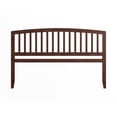 thumbnail image 4 of Pemberly Row Contemporary Mission-Inspired King Wood Headboard in Walnut, 4 of 9