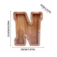 thumbnail image 4 of Wooden English Letter Savings Can with Transparent Glass Front for Coin Storage, 4 of 6
