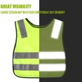 thumbnail image 4 of 2 Pieces Reflective Kids Safety Vest Visibility Vest for Boys Girls, 4 of 8