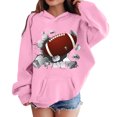 thumbnail image 4 of Kcodviy Tout-Petits Enfants Fans de Football m et m Chandail à Capuchon Ado Chandail Joueur Sports Chandails à Capuchon Tout-Petits pour Garçons 4T Rétro Enfants Garçons Filles Chandail à Capuchon Rugby Chandail à Capuchon Chandail, 4 of 6