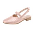 thumbnail image 1 of CEHVOM Chaussures Plates Pointues pour Femmes Chaussures Décontractées Tissées Sandales Confortables Solides, 1 of 4