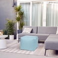 thumbnail image 3 of Gouchee Home Cube Soleil Outdoor/Indoor Oceania Ottoman Pouf – Waterproof Cube Pouf with Polystyrene Bead Filling, Lightweight Modern Seating for Patio, Deck, or Living Room, 3 of 5