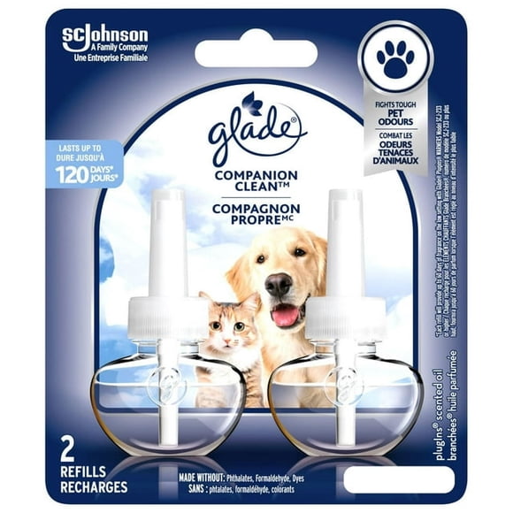 Glade Recharge d'Huile Désodorisante PET Plugins®, Compagnon CleanTM