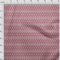 thumbnail image 3 of oneOone Tissu Georgette Viscose Tissu Imprimé Ogee Ikat au Mètre 42 Pouces de Large, 3 of 4