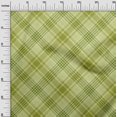 thumbnail image 3 of oneOone Cotton Cambric Green Fabric Check Sewing Material Print Fabric By The Yard 56 Inch Wide, 3 of 5