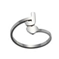 thumbnail image 3 of Fashion 26 English Letter Opening Rings Stainless Steel Girls Love Retro Jewelry, 3 of 9