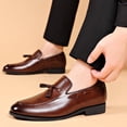 thumbnail image 1 of Cameland Chaussures Décontractées pour Hommes à Bout Rond en Cuir Confortables Chaussures Décontractées, 1 of 9