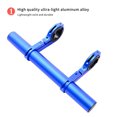 thumbnail image 4 of Red Aluminum Alloy Dual-Rod Bicycle Extension Bracket - Mountain Bike Light & Computer Mount Stand, Multi-Functional Cycling Accessory with Hardware Kit, 4 of 6