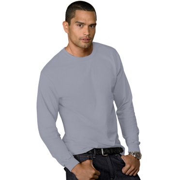 Hanes T-Shirt pour Hommes 5,2 oz COMFORTSOFT, Poids Lourd, TG, Acier Pâle