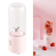 thumbnail image 4 of Mini juicer Machine - Juicer Machine Portable 500ml Mini Pink Juice Extractor 6 Leaf Blades USB Charging Juice Maker for Fruits Vegetables, 4 of 7