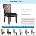 thumbnail image 2 of ORUYROP Stretch Diamond Lattice Waterproof Chair Seat Covers for Dining Room Chairs Covers Dining Chair Covers Kitchen Chair Covers with Buckle (Wine Red,6), 2 of 7