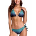 thumbnail image 1 of Charmo Women's Bikini Set Gradient Swimsuits Top with Bottom Swimwear Bathing Suits, 1 of 7
