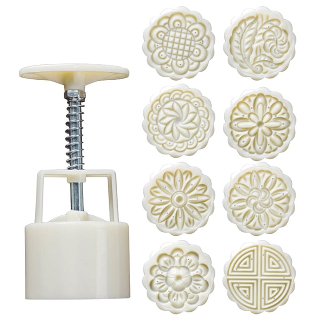TIELUTT DIY Powerful Mooncake Flower Square Traditional Chocolate Melts Valentines Baking Baby Cakes compatible with Machine Pie Candy compatible with Machine Chocolate Tray for Cake Baking