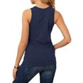 thumbnail image 2 of Débardeurs pour Femmes Mode Femmes Décontracté Sans Manches Col Rond Dames Hauts Unis Chemisiers Camisole Débardeur Femmes Chemisiers et Hauts Mode Débardeur Chemisiers pour Femmes, 2 of 7