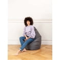 thumbnail image 3 of Gouchee Home Brava Grey Bean Bag Chair – Water-Repellent Fabric with Polystyrene Bead Filling, Suitable for Adults and Teens, Lightweight & Portable Seating for Bedroom, Dorm or Living Room, 3 of 8