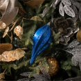 thumbnail image 2 of Vickerman M132502 Blue Candy Glitter Swirl Drop Ornament - 8 in., 2 of 3