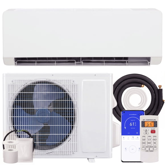 HOMCOM 23000 BTU Mini Split Air Conditioner, 22 SEER2 Wifi Enabled AC Unit