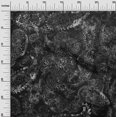 thumbnail image 3 of oneOone Velvet Dark Gray Fabric Paisley Craft Projects Decor Fabric Printed By The Yard 58 Inch Wide, 3 of 4