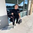 thumbnail image 2 of Ensemble Deux Pièces pour Femmes, Chandail à Manches Courtes avec Cordon, Pantalon Long, Survêtement, Ensemble Jogger, 2 of 6