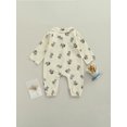 thumbnail image 4 of Combinaison à Imprimé Ours, Combishort à Manches Longues avec Boutons et Poches, 4 of 8