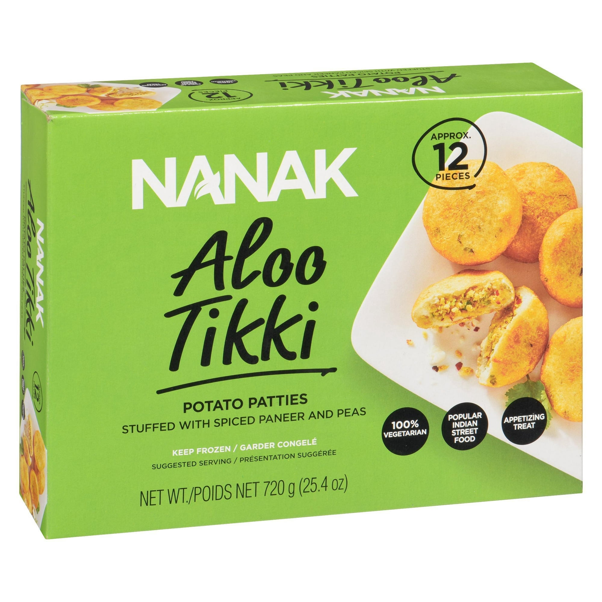 Nanak Aloo Tikki - hors-D'œuvre Surgelé 720 g