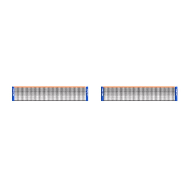 ZheElen Polyester Wide Application Tennis Net Enjoy Multi-sport Fun Anywhere Tennis Multi-purpose Net Robust As Shown 2Set